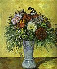 Famous Vase Paintings - Flowers in a Blue Vase